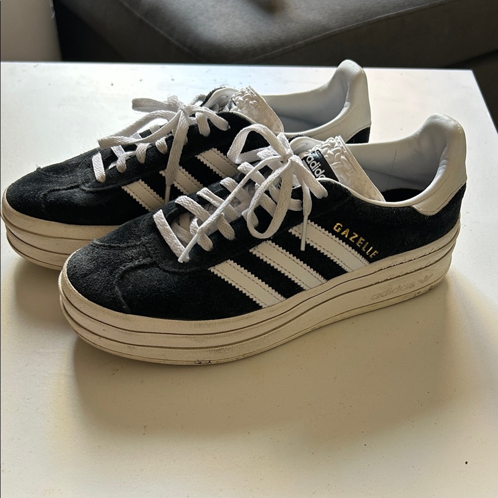 Adidas Gazelle Bold Women's Black and White Sneakers